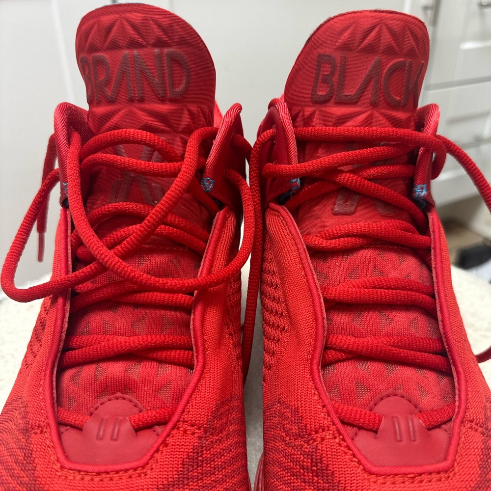 Brandblack Shoes Mens Red J Crossover II Basketball Sneaker size 11
